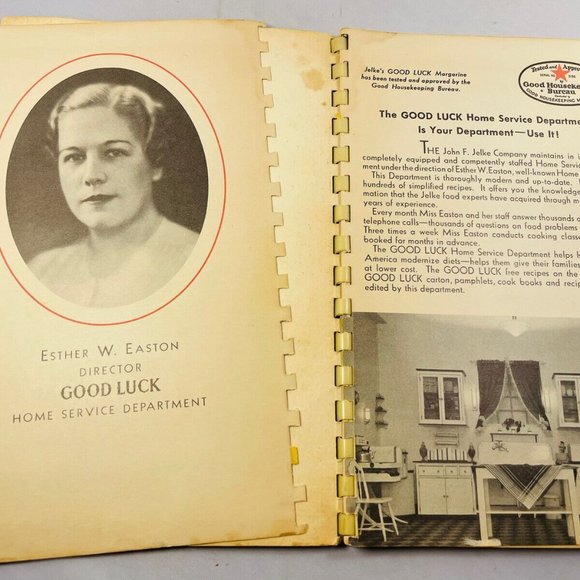 Vintage Jelke’s Good Luck Recipes Cookbook 1936 And Cutouts Book From Chicago - Picture 8 of 11